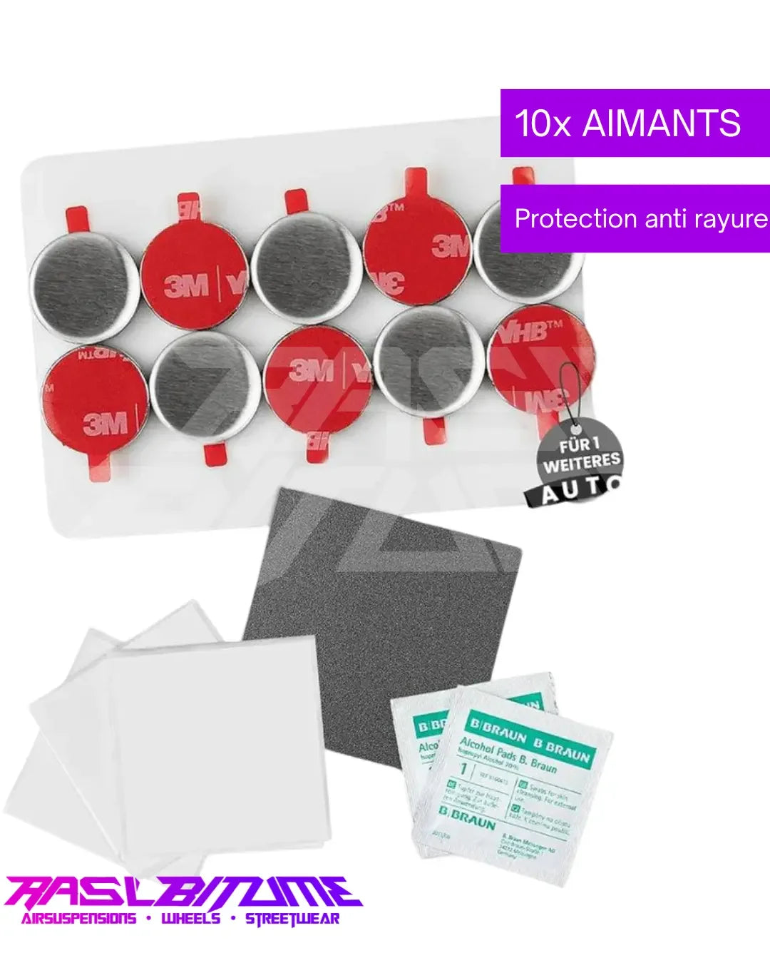 Support Magnétique de Plaque d'Immatriculation IVALITY – Fixation Invisible, Ultra-Résistante Rasl'Bitume