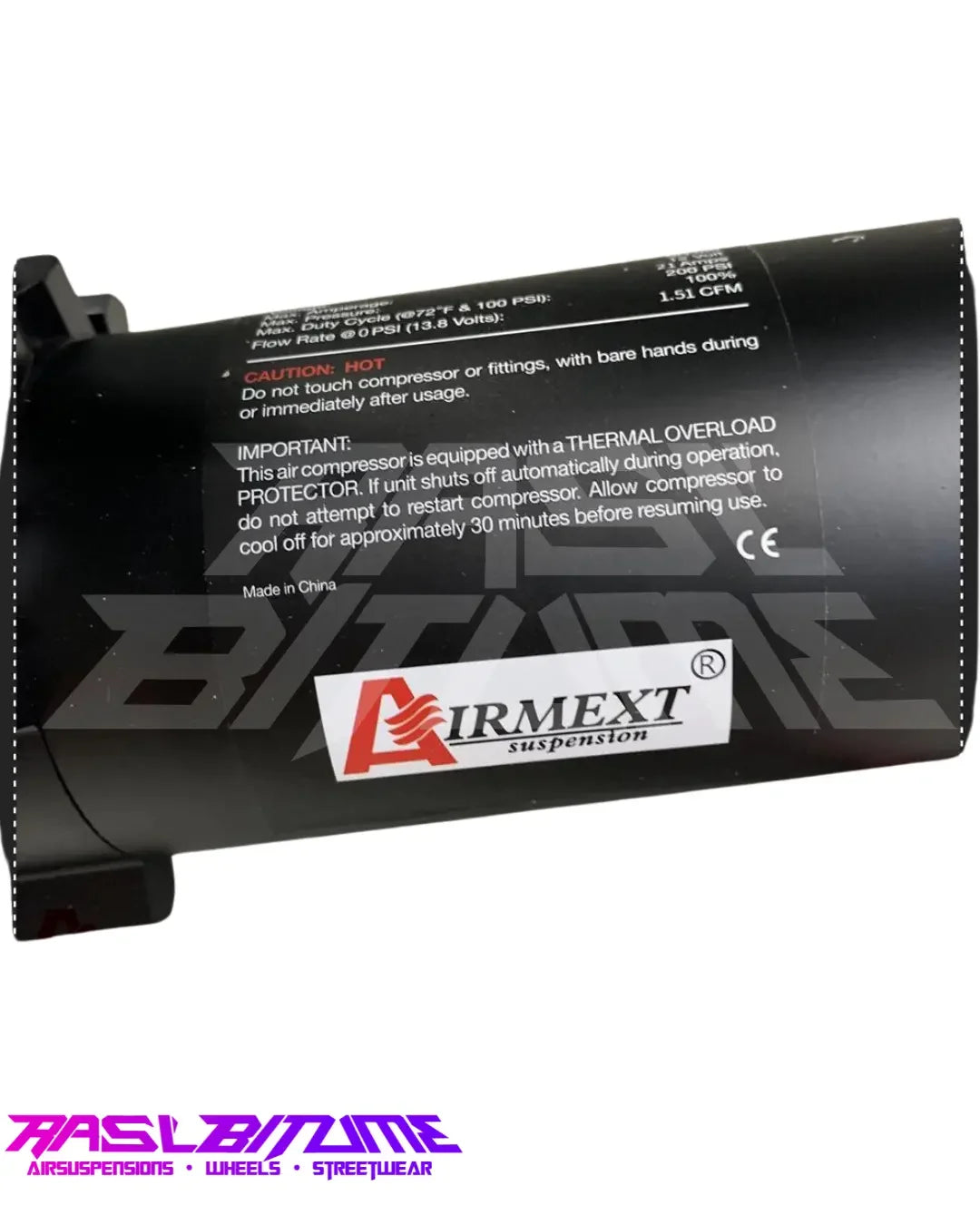Compresseur Airmext SN360 – 12V Ultra Silencieux & Haute Performance (200 PSI) Rasl'Bitume