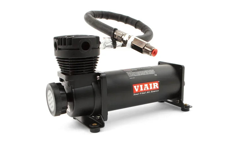 Compresseur Air Ride VIAIR 480C Stealth Black – 100% Duty Cycle 200 PSI Raccord 3/8"