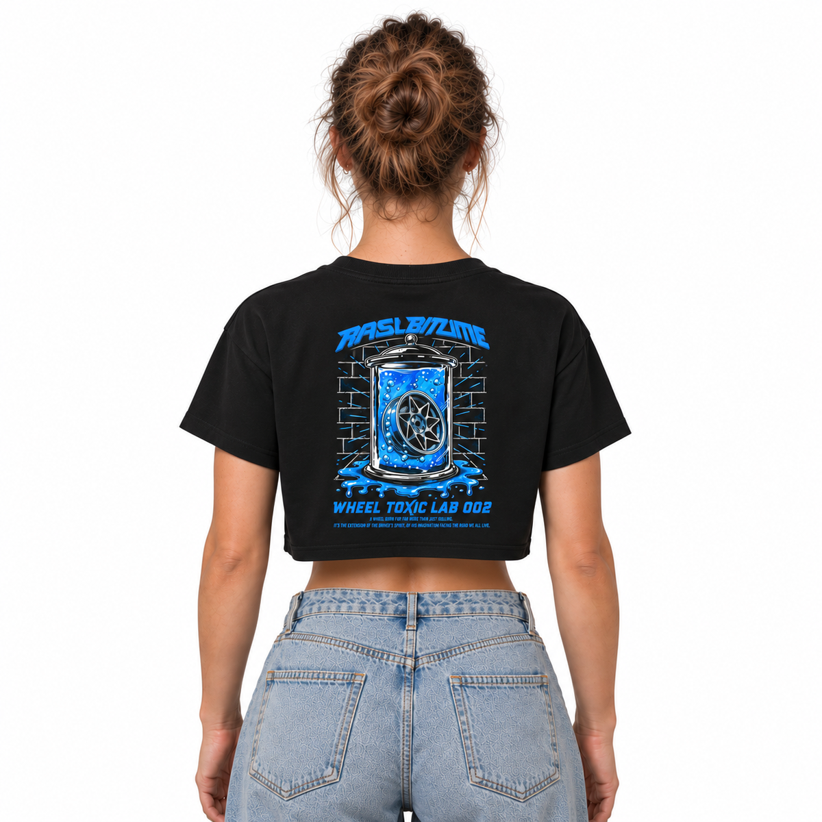 Dames crop top Wheel Toxic Lab 002 Rasl'Bitume