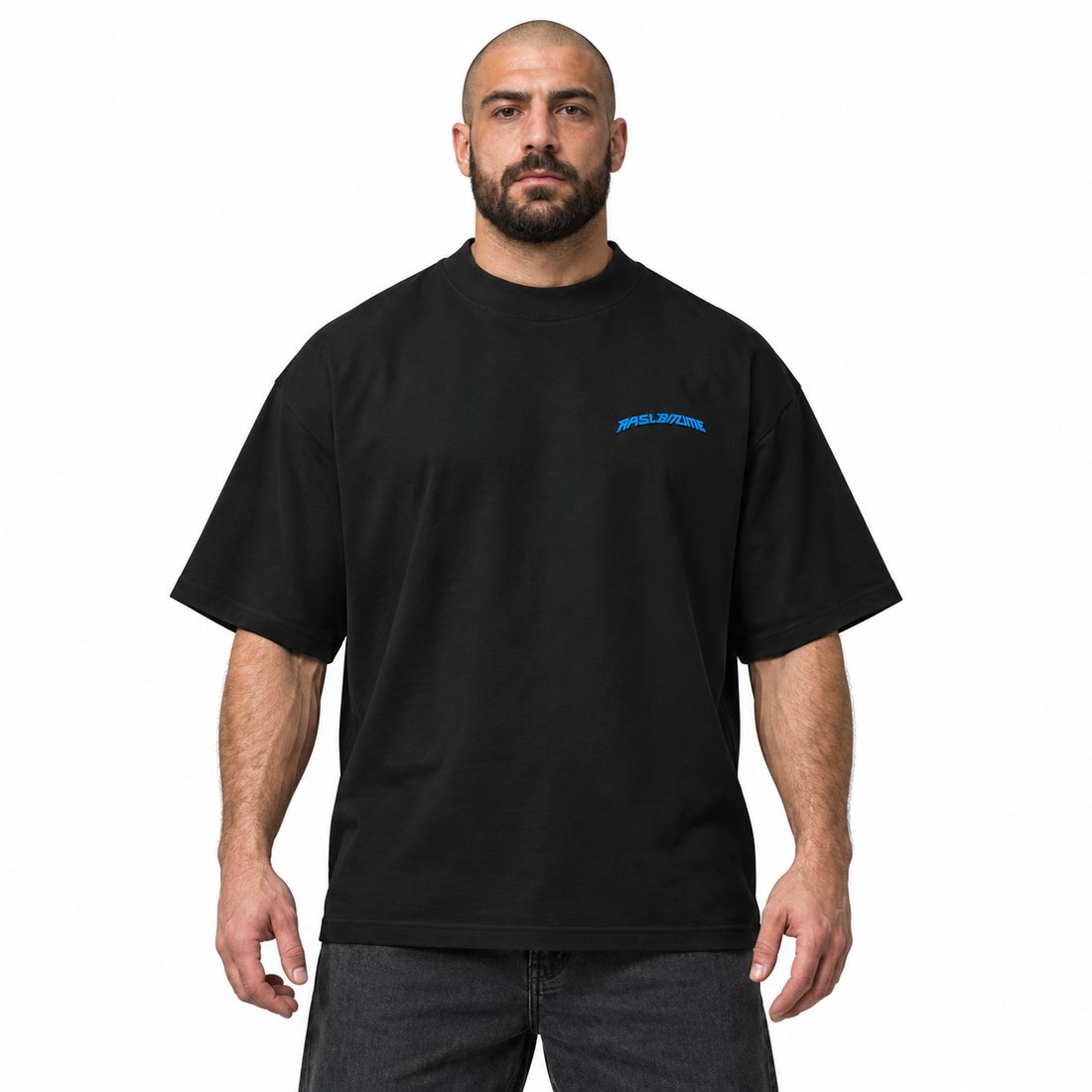 Oversize’owa koszulka Wheel Toxic Lab 002 Rasl’Bitume Unisex – widok 3