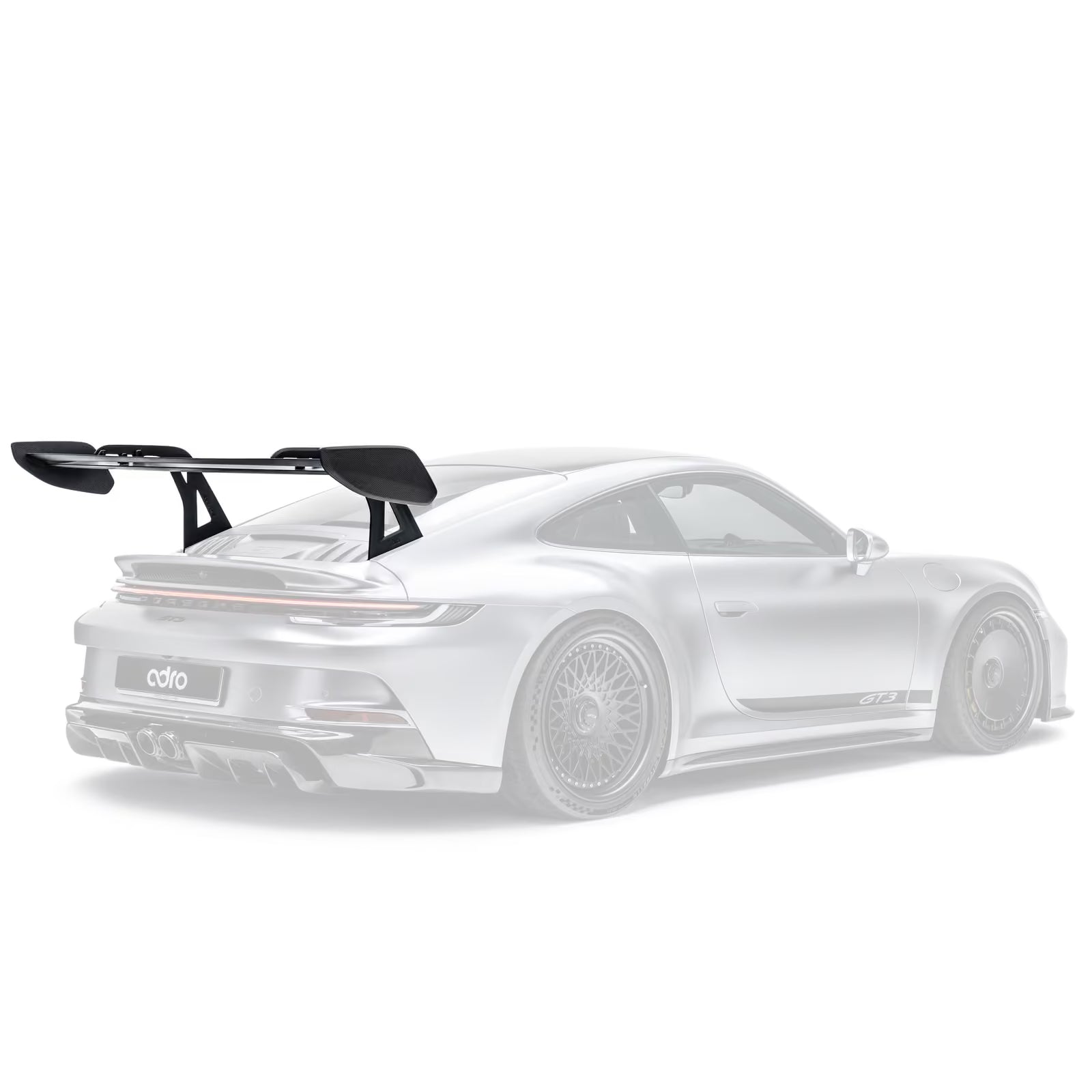 Aileron Adro AT-P "Swan Neck" en Carbone pour Porsche 992 GT3