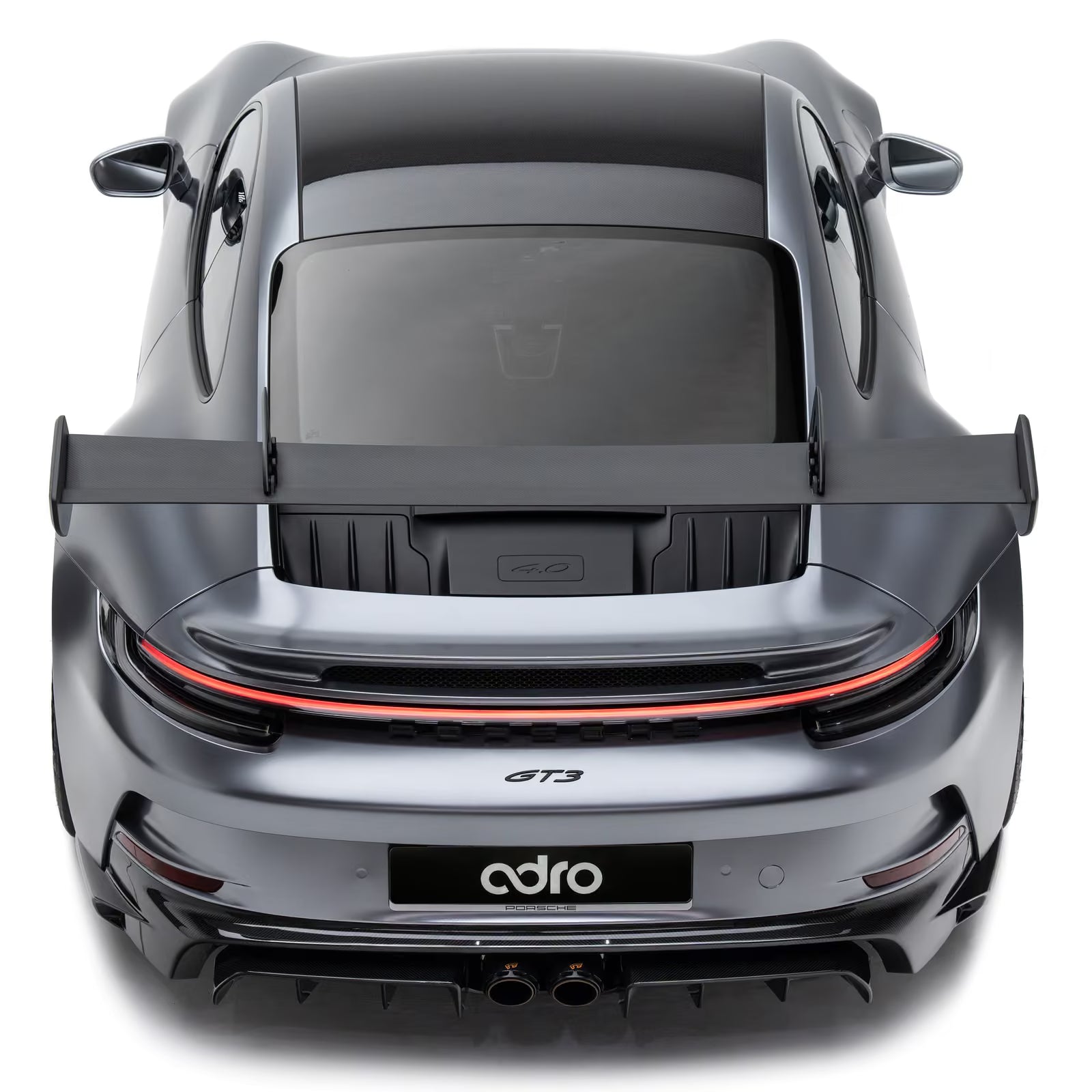 Aileron Adro AT-P "Swan Neck" en Carbone pour Porsche 992 GT3