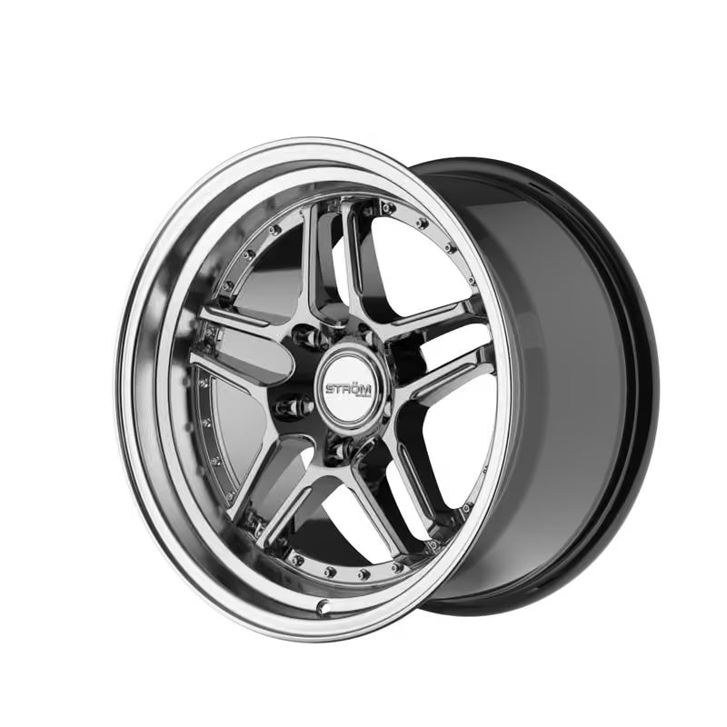 Ström DS-05 17x9.5" 5x114.3 ET15, Hyper Black, Rebord Poli