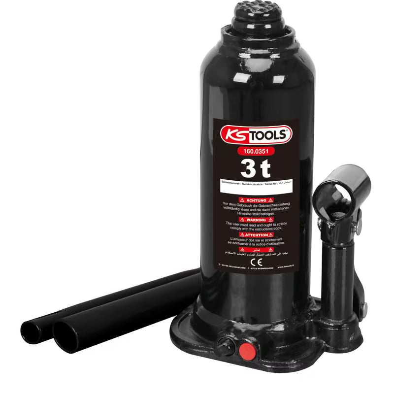Cric Bouteille Hydraulique, Capacité 3 Tonnes KS Tools