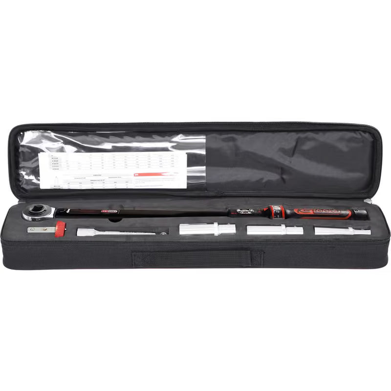 Clé Dynamométrique Ergotorqueprecision avec Trousse, 40-200 Nm, 5 Pcs KS Tools