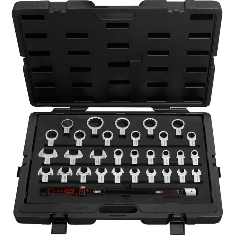 Coffret Clé Dynamométrique 40-200 Nm à Emmanchement 14x18 mm, 1/2", 31 Pièces KS Tools