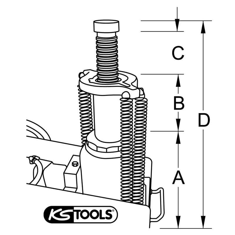 Cric Hydropneumatique 22 T KS Tools