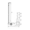 Hydropneumatischer Wagenheber 40 T / 20 T - 0,8-1,2 Mpa, KS Tools
