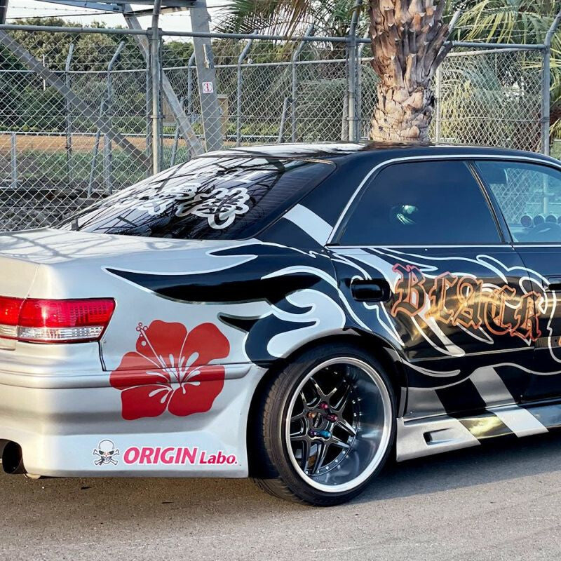 Ailes Arrière Origin Labo +50mm pour Toyota Mark II JZX100 (avec rajouts de portières) – vue 2