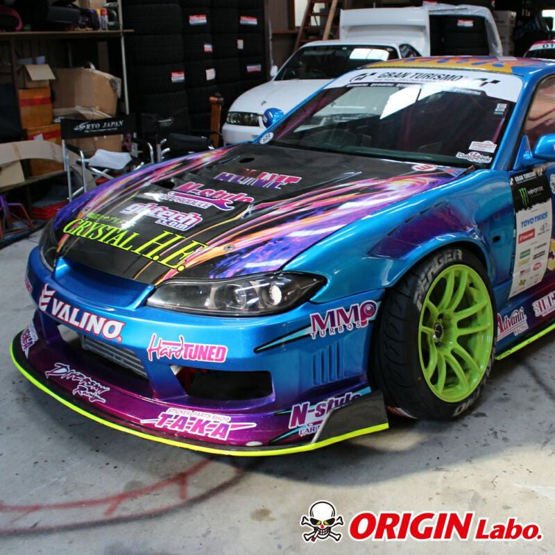 Parafanghi anteriori Origin Labo +55 mm “Shark” per Nissan Silvia S15 – vista 4