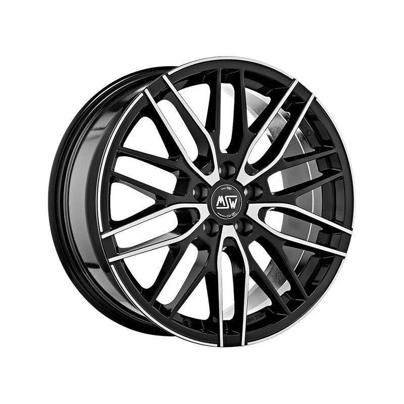 MSW 72 17x7" 5x112 ET45, Noir Brillant / Poli