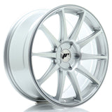 Japan Racing JR-11 19x8.5" (5 trous - sur mesure) ET20-42, Gris Argenté - Rasl'Bitume