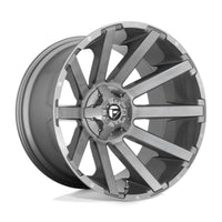 Fuel D714 Contra Platinum 20X9 6x135/139.7 ET2, Gunmetal Brossé