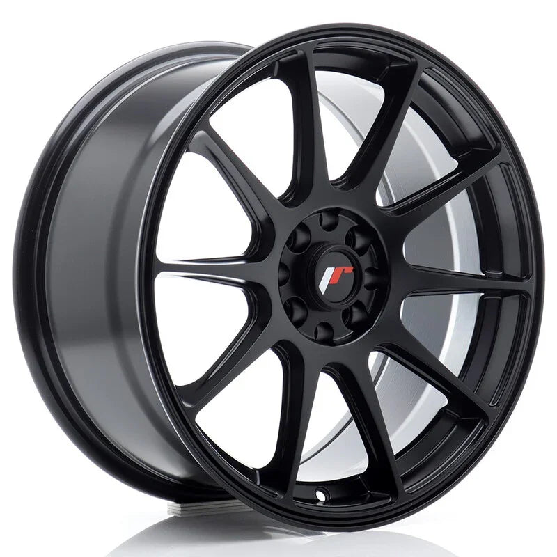 Japan Racing JR-11 17x8" 4x100/108 ET25, Noir Mat - Rasl'Bitume