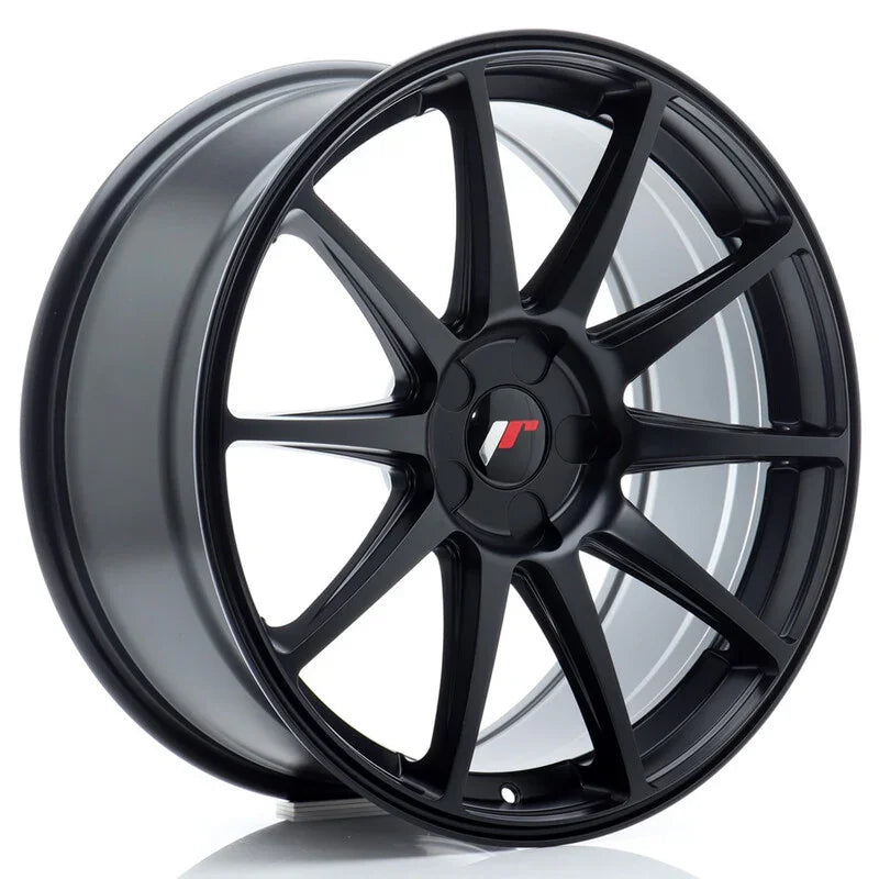 Japan Racing JR-11 19x8.5" (5 trous - sur mesure) ET20-42, Noir Mat - Rasl'Bitume