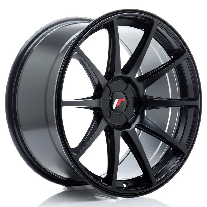 Japan Racing JR-11 Extreme Concave 19x9.5" (5 trous - sur mesure) ET15-35, Noir Mat - Rasl'Bitume