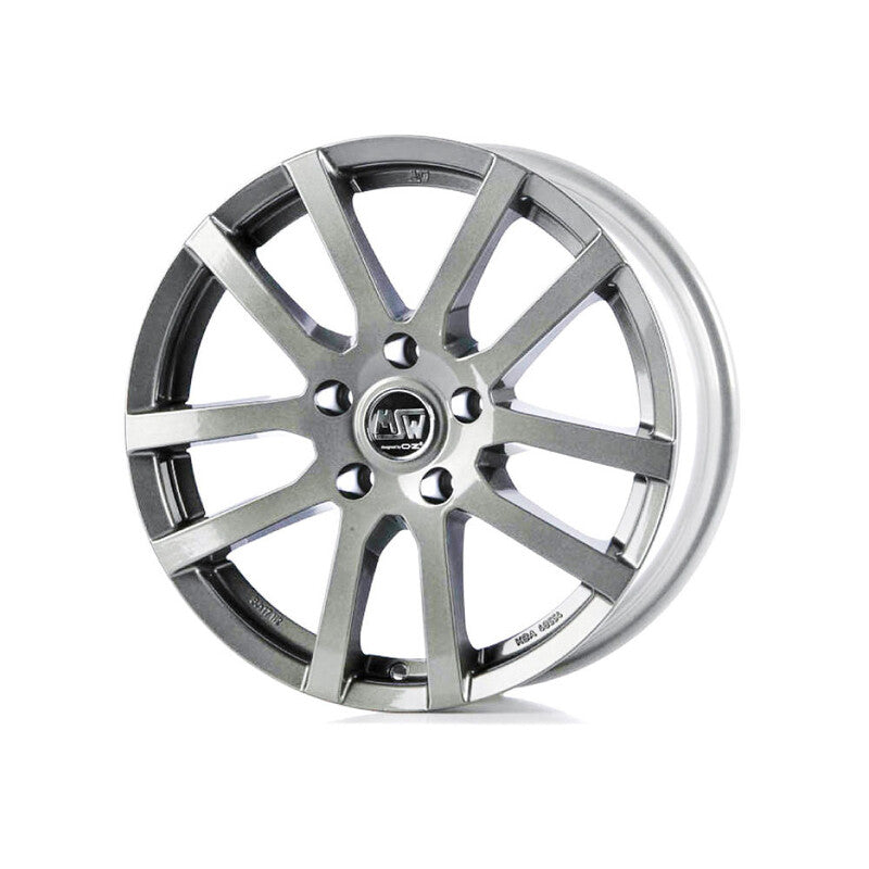 MSW 22 15x6" 5x100 ET38, Gris Argenté / Poli