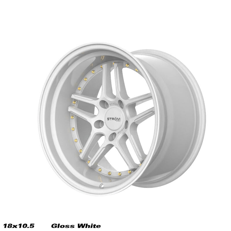 Ström DS-05 18x10.5" 5x114.3 ET10, Blanc