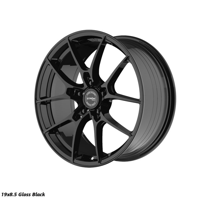 Ström STR-F1 19x8.5" 5x108 ET42, Noir Brillant