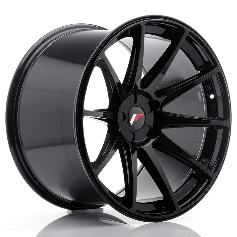 Japan Racing JR-11 Extreme Concave 20x12" (5 trous - sur mesure) ET20-42, Noir Brillant - Rasl'Bitume