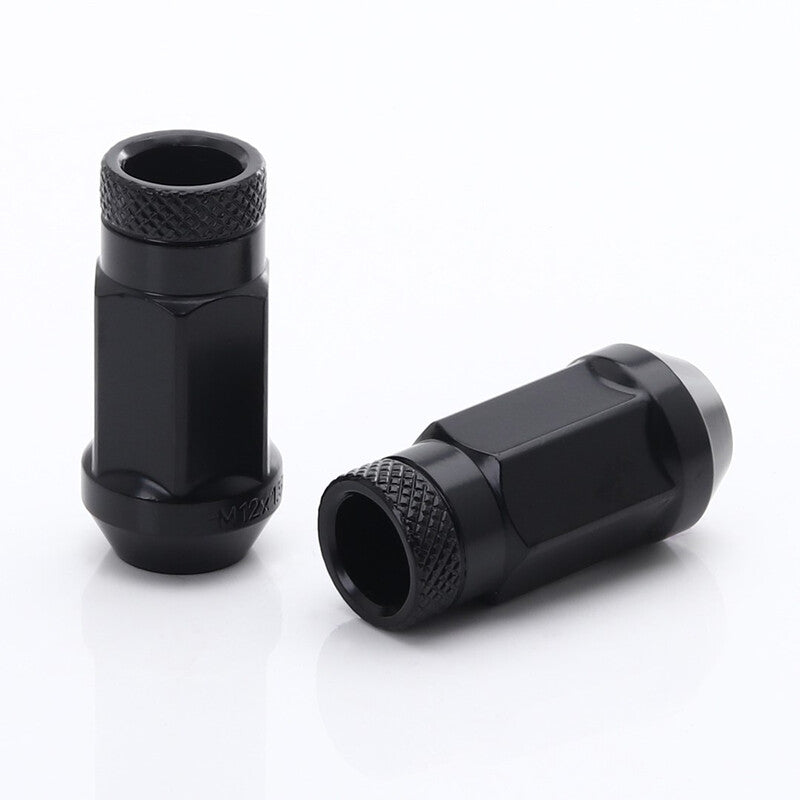 Ecrous JN1 Noirs en Acier Forgé M12x1.25 (Pack de 20)