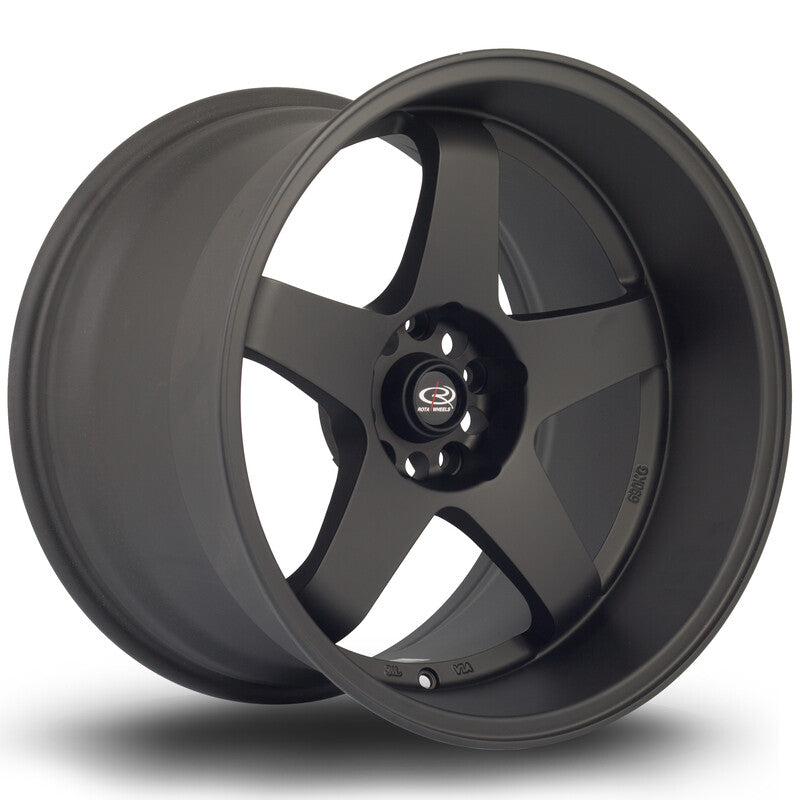Rota GTR-D 18x12" 5x114.3 ET0, Noir Mat