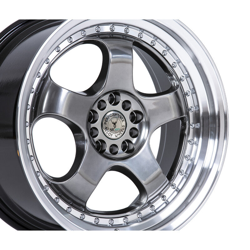 59°North D-002 18x8.5" 5x114.3/120 ET35, Hyper Black