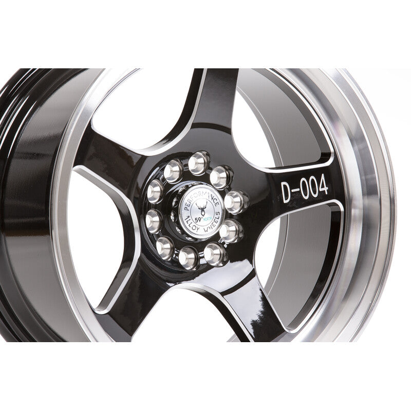 59°North D-004 17x8.5" 5x100/108 ET10, Noir / Brillant