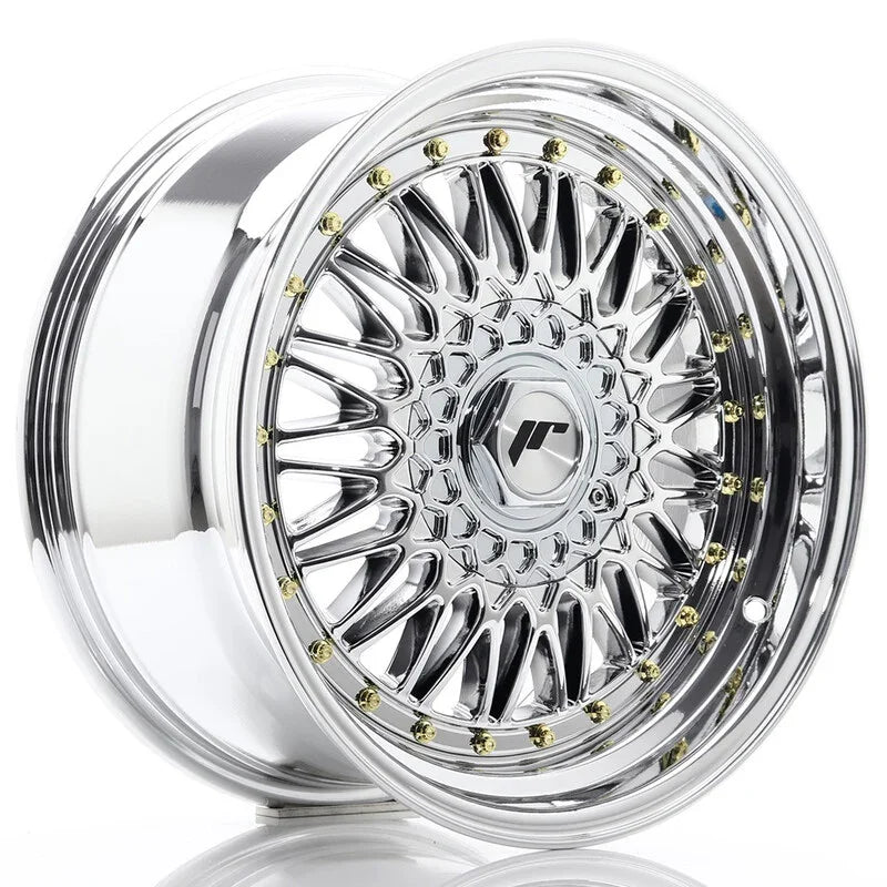 Japan Racing JR-9 17x8.5" 5x112/120 ET20, Chrome / Titane - Rasl'Bitume