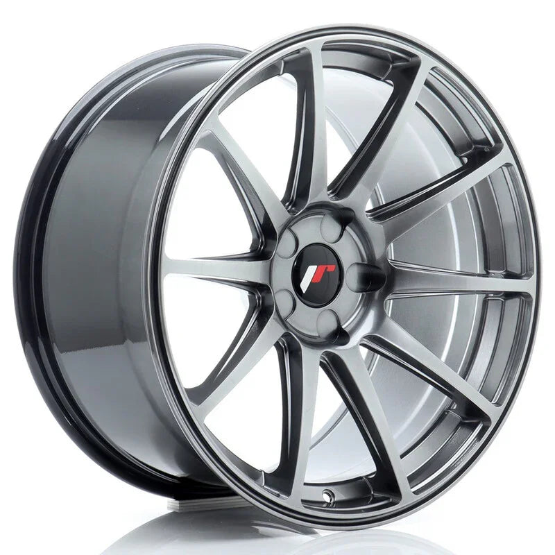 Japan Racing JR-11 Extreme Concave 19x9.5" (5 trous - sur mesure) ET15-35, Hyper Black - Rasl'Bitume