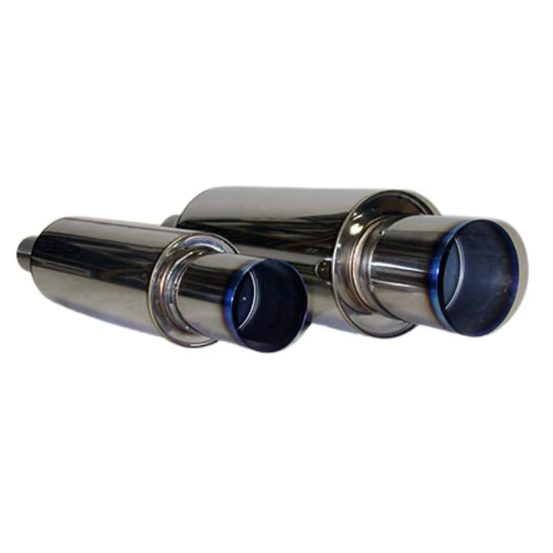 Silencieux d'Echappement HKS "Hi-Power Ti" Inox 130x350 mm - Raccord Ø60 mm