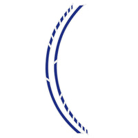 Stripe pour Jantes Foliatec Racing Bleu