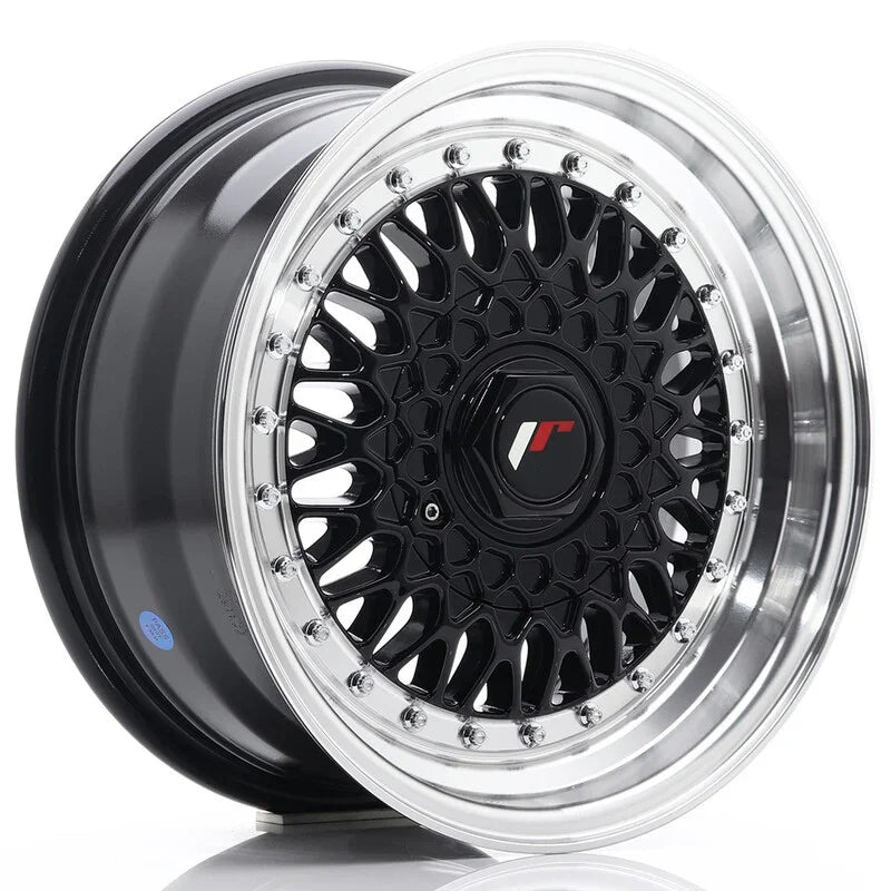 Japan Racing JR-9 15x7" 4x100/108 ET20, Noir / Brillant - Rasl'Bitume