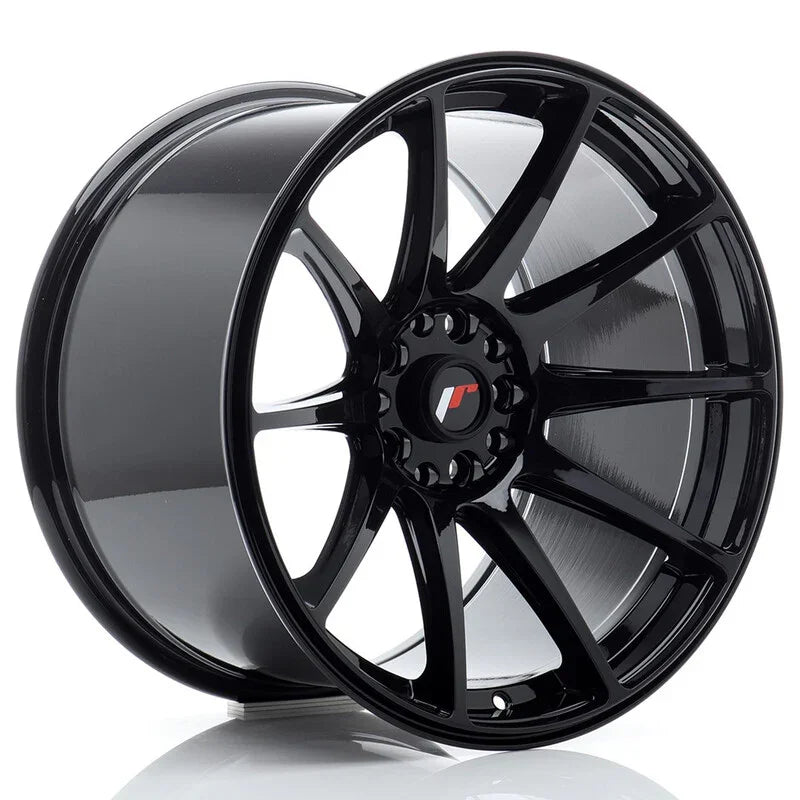 Japan Racing JR-11 Extreme Concave 17x9" 4x100/114.3 ET20, Noir Brillant - Rasl'Bitume
