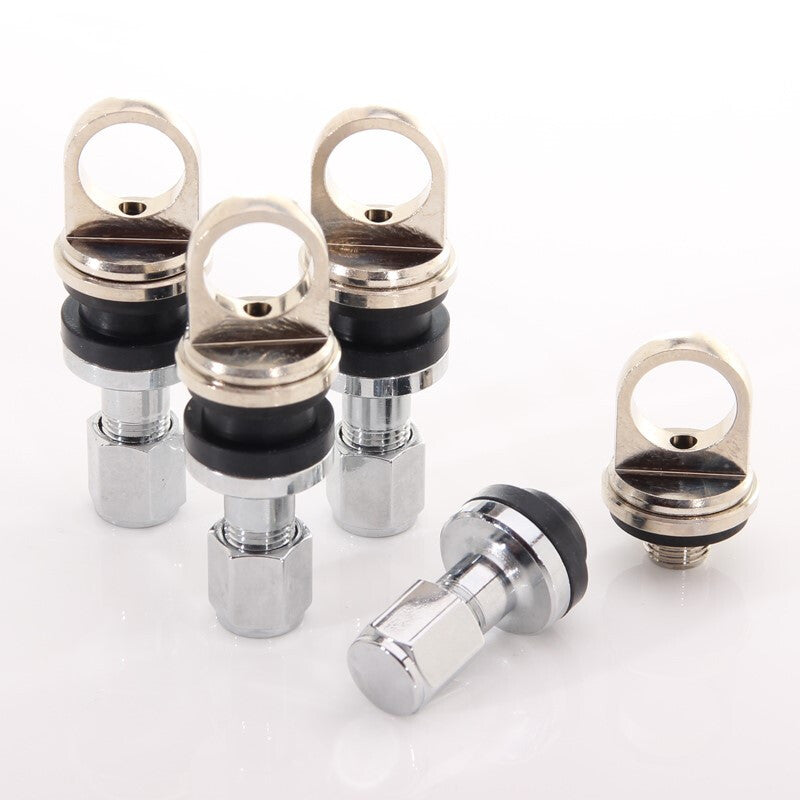 Kompatybilne z TPMS aluminiowe zawory o szerokości 4 mm (komplet 4 szt.)
