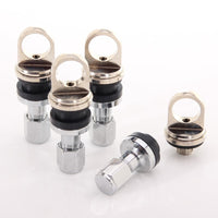 Válvulas compatibles con TPMS de aluminio, anchura de 4 mm (lote de 4)