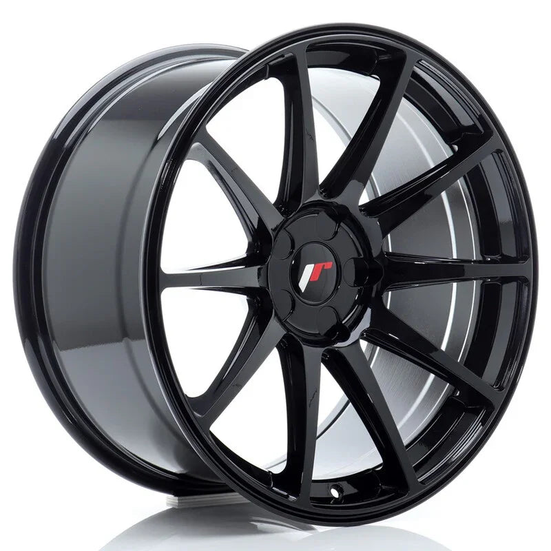 Japan Racing JR-11 Extreme Concave 19x9.5" (5 trous - sur mesure) ET15-35, Noir Brillant - Rasl'Bitume