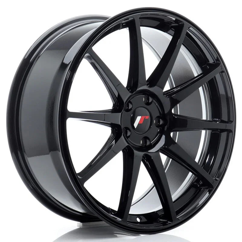 Japan Racing JR-11 20x8.5" 5x112 ET35, Noir Brillant - Rasl'Bitume