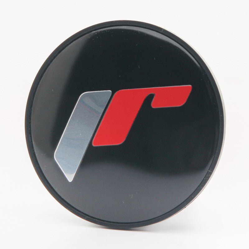 Universal Sticker for Japan Racing Center Cap - Black Background, JR Logo