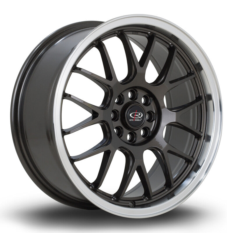Rota MXR 17x7.5" 4x100/108 ET40, Gunmetal, Rebord Poli