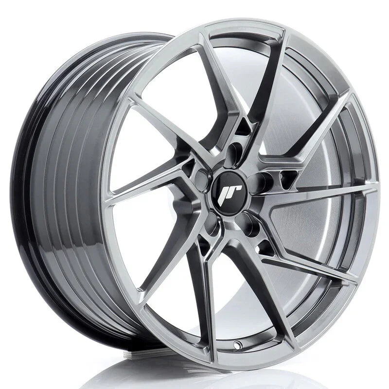 Japan Racing JR-33 19x8.5" (5 trous - sur mesure) ET20-45, Hyper Black - Rasl'Bitume