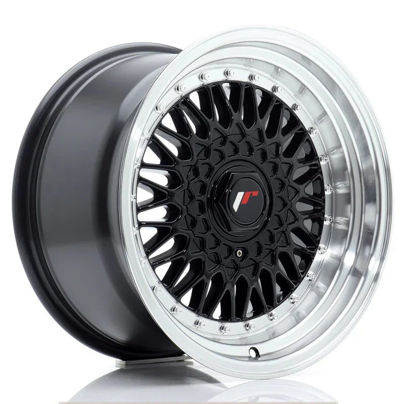Japan Racing JR-9 16x7.5" 4x100/108 ET25, Noir Brillant - Rasl'Bitume