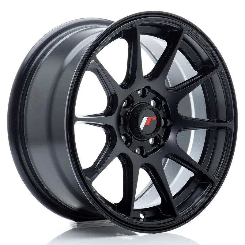 Japan Racing JR-11 15x7" 4x100/114.3 ET30, Noir Mat - Rasl'Bitume