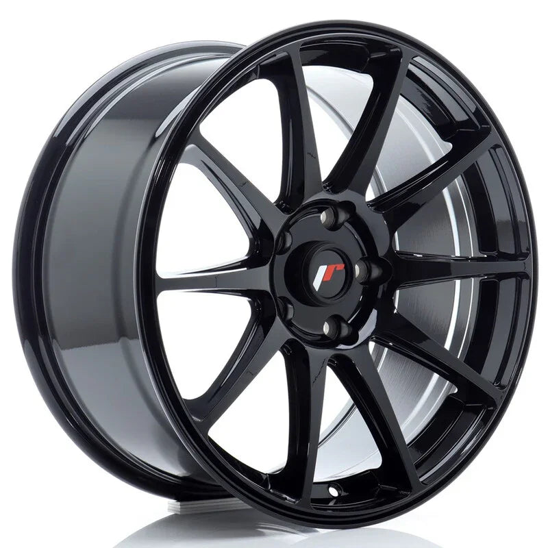 Japan Racing JR-11 18x8.5" 5x120 ET35, Noir Brillant - Rasl'Bitume