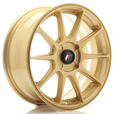 Japan Racing JR-11 17x7" (4 trous - sur mesure) ET20-38, Or / Doré