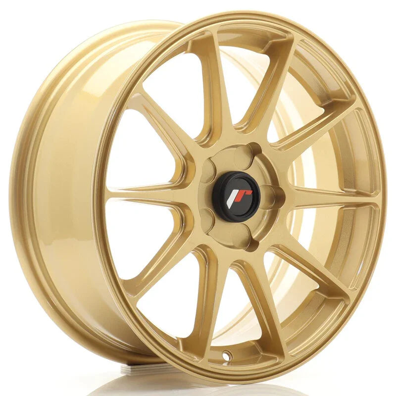 Japan Racing JR-11 17x7" (5 trous - sur mesure) ET20-38, Or / Doré - Rasl'Bitume