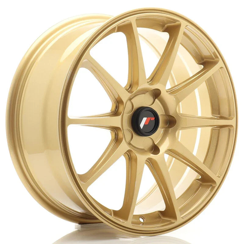 Japan Racing JR-11 18x7.5" (5 trous - sur mesure) ET20-40, Or / Doré - Rasl'Bitume