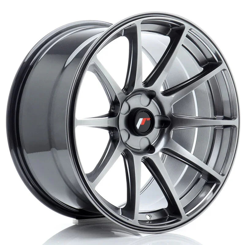 Japan Racing JR-11 Extreme Concave 18x9.5" (5 trous - sur mesure) ET20-30, Hyper Black - Rasl'Bitume