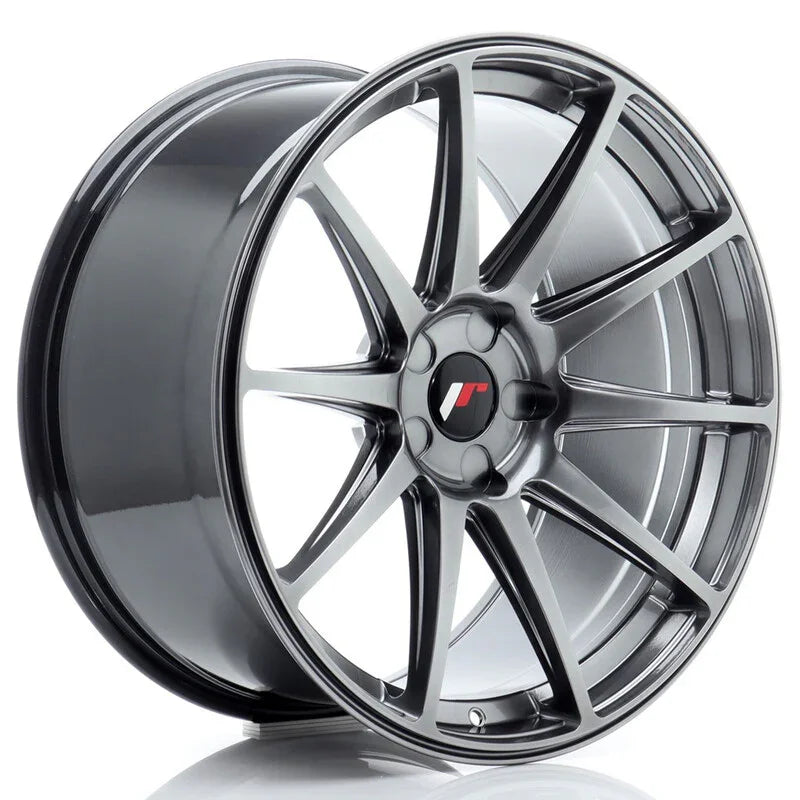 Japan Racing JR-11 Extreme Concave 20x10" (5 trous - sur mesure) ET20-40, Hyper Black - Rasl'Bitume